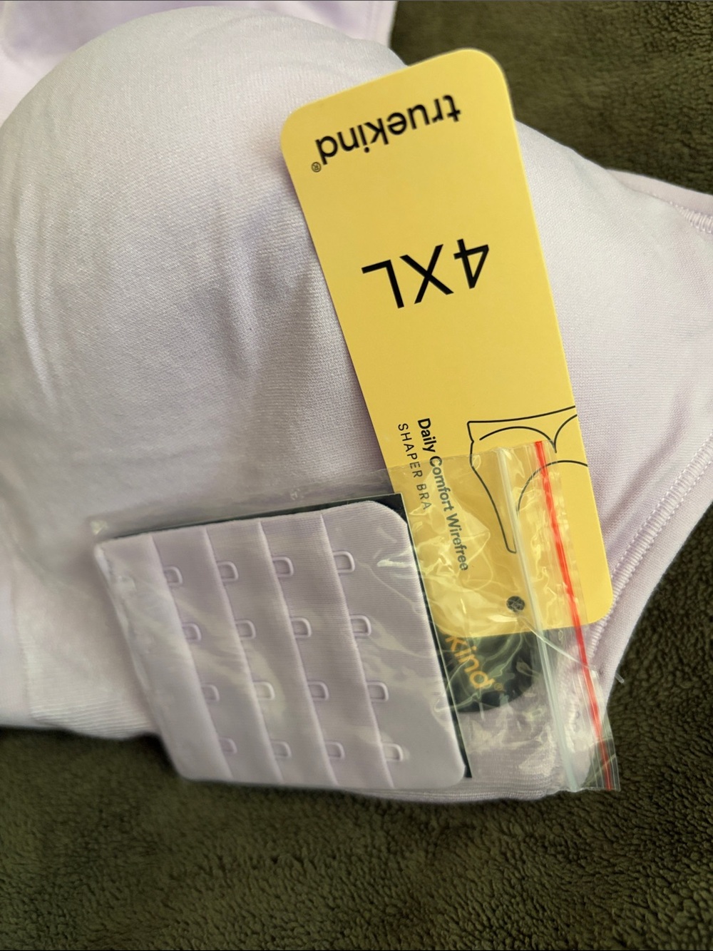 Shapermint Trukind Daily Comfort Wirefree Lavender Bra - 4XL 10022 - Picture 4 of 6